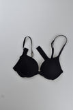Victoria's Secret Full Coverage Bra Color Negro Moño Enfrente Varillas 34D