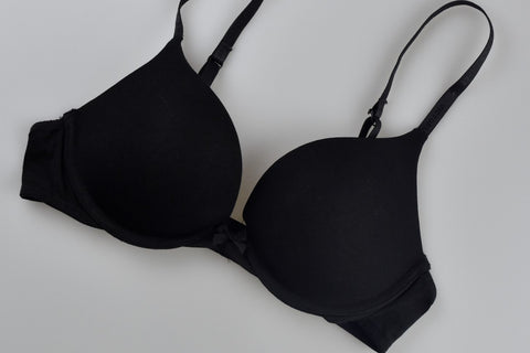 Victoria's Secret Full Coverage Bra Color Negro Moño Enfrente Varillas 34B