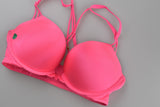 Victoria's Secret Bra Rosa tirantes cruzado espalda 34C