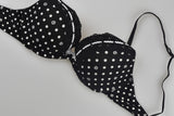 Victoria's Secret Bra Full Coverage Negro Puntos Blancos 34C