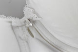 Victoria's Secret Bra Blanco Corazon Plateado Orilla Encaje 34D