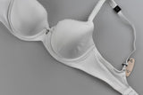 Victoria's Secret Bra Blanco Corazon Plateado Orilla Encaje 34D