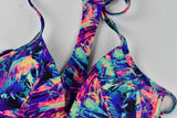 PINK Swim Suit Colores Alegres Large Grande