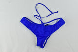 Victoria's Cheekini Panty Suit Azul Rey Tiritas a los costados Chico