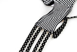 Victoria's Secret Full Coverage Bra Rayas Blanco con Negro 32A
