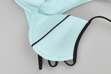 PINK Swim Suit Azul Orilla Negra Extra Chica