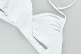 PINK Swim Suit Blanco Cruzado Small Chico