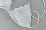 Victoria's Secret Swim Suit Blanco Tirantes Ondas Medium (Mediana)