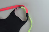 PINK Swim Suit Negro Tirante Naranja y Verde Chico