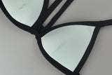 PINK Swim Suit Azul Orilla Negra Cielo Chico