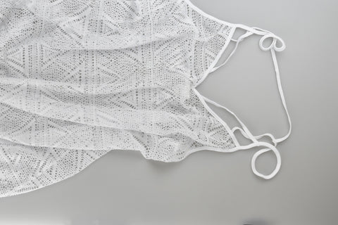 PINK Swim Suit Cover Up Blanco Grande