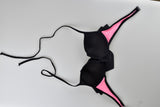 PINK Swim Suit Negro Olan Pico Chico