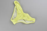 PINK Cheekini Panty Amarillo Pliegue Chica