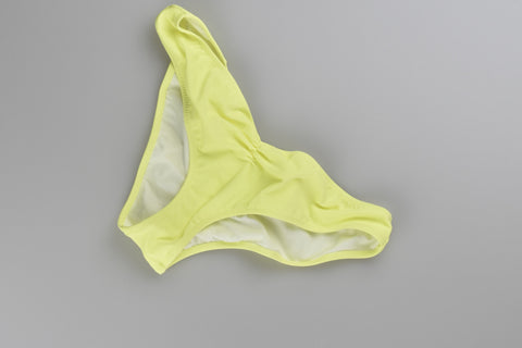 PINK Cheekini Panty Amarillo Pliegue Chica