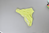 PINK Cheekini Panty Amarillo Pliegue Chica