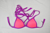 PINK Swim Suit Rosa Orilla Morada Mediana