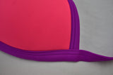 PINK Swim Suit Rosa Orilla Morada Mediana